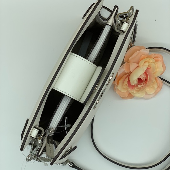 MICHAEL KORS RAYNE SM CROSSBODY OPTIC WHITE - Picture 7 of 16